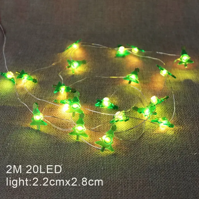 Image de Guirlande LED Noël 2m Père Noël & Bonhomme de Neige