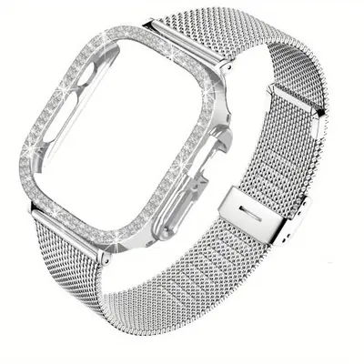 Image de Bracelet Métal Élégant pour Apple Watch - Femme
