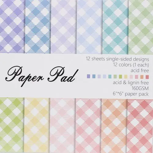 Image de Papier Artisanal Vichy - Kit Scrapbooking Créatif