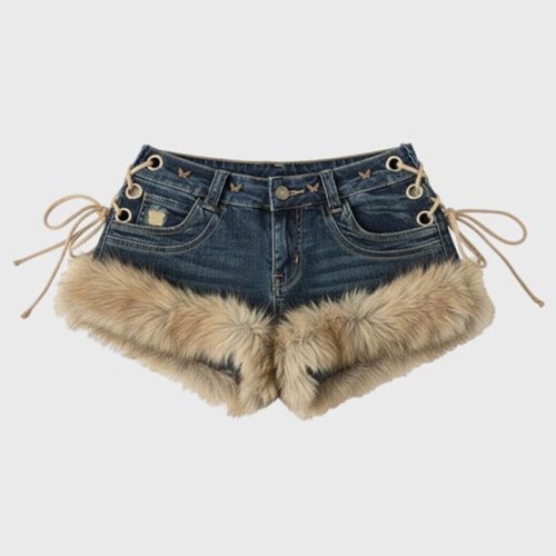 Zdjęcie Retro Szorty Jeansowe Y2K – Moda z Przeszłości!