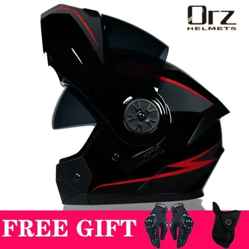 Image de Casque Moto Modulaire DOT avec Double Lentille - Orz 161