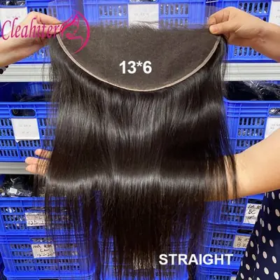 Image de Cheveux Brésiliens Vierges 13x6 - Dentelle Transparente 10-22 Pouces