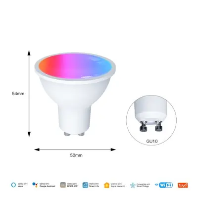 Image de Ampoule LED Smart RGBW Wi-Fi GU10