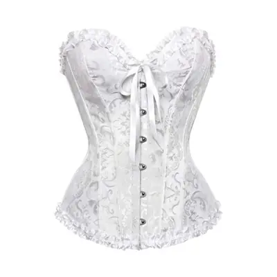 Image de Corset Floral Sexy à Lacets - Shaping Élégant pour Femme