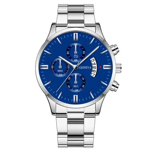 Image de Montre Homme Luxe Acier Doré - Élégance & Précision