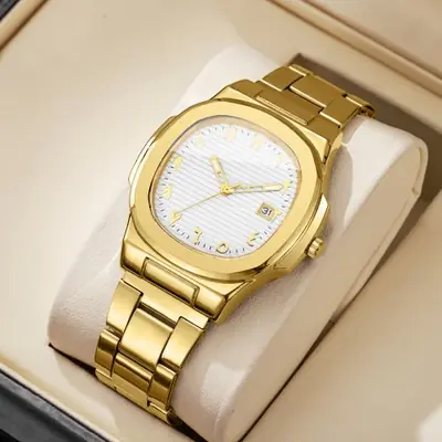 Image de Montre Homme Luxe Cadran Carré Quartz - Style Affaires