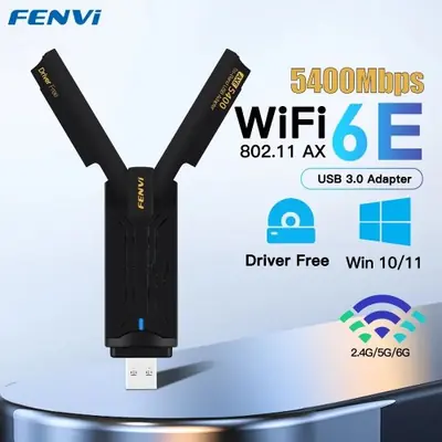 Image de Adaptateur WiFi 6E AX5400 USB - Vitesse Ultra Rapide