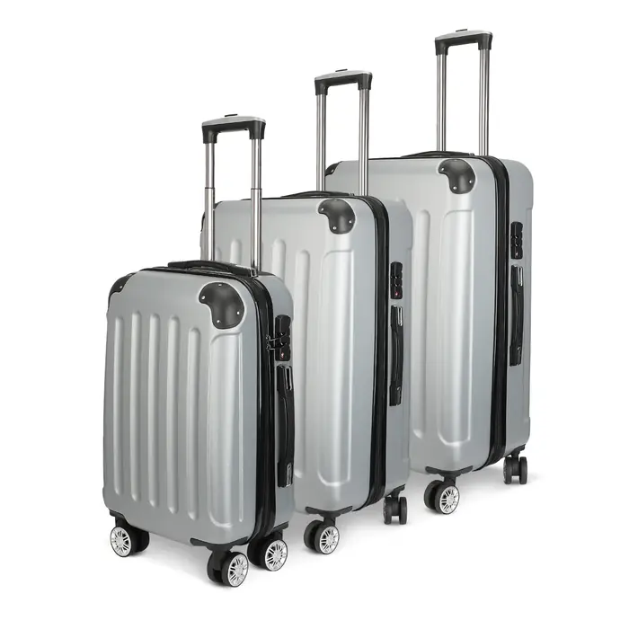 Image de Ensemble de Valises 3 Pièces Rigid ABS - Noir