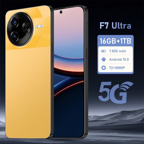 Image of Hot F7 Ultra Smartphone with 7800mAh Battery, Android 15 OS, 7.3-Inch 5G Display, Dual SIM, Global Version – Premium Performance Mobile Phone