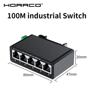 Image de Commutateur Industriel 5 Ports 100Mbps - Montage DIN