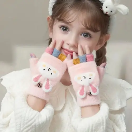 Image de Gants d'Hiver Mignons pour Filles - Chauds & Pratiques