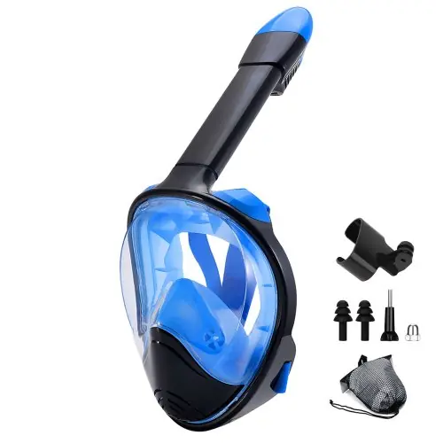 Image de Masque de Plongée Intégral Anti-Buée avec Support Caméra