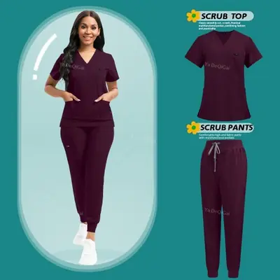 Blouse Médicale Élastique - Uniforme de Soins pour Infirmières & Médecins
