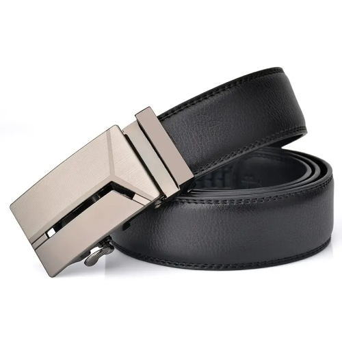 Immagine di Cinture di marca di lusso autentiche da uomo d'affari alla moda Cintura con fibbia automatica Cintura morbida in pelle con pantaloni casual Jeans