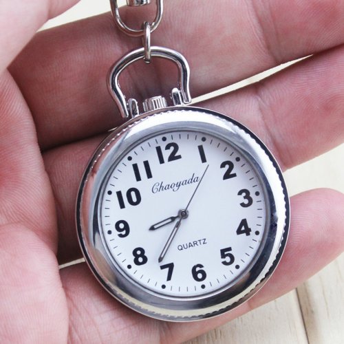 Image of Classic Digital Pocket Watch with Quartz Movement – Waterproof Electronic Timepiece for Men, Women, Students & Seniors – Perfect Gift for Parents and Test-Takers