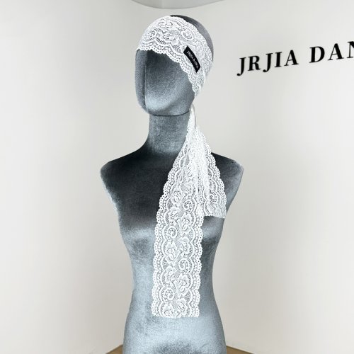 Imagen de Diadema de encaje para baile latino, accesorios de baile para mujer, banda elástica negra para el ca...