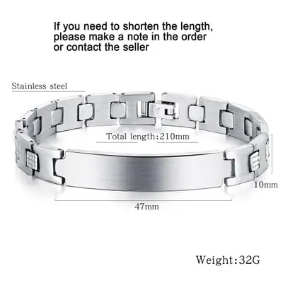 Image de Bracelet Punk Personnalisé en Acier Inoxydable