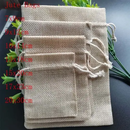 Image de Sacs Cadeaux en Jute - Lot de 20