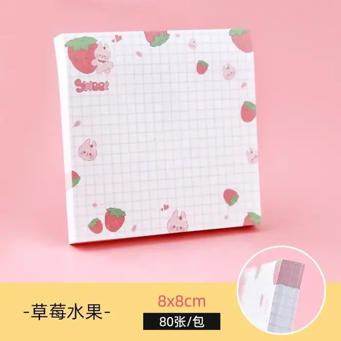Image de Bloc-Notes Kawaii Animaux & Fruits - 80 Pages