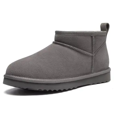 Image de Bottes d'Hiver en Daim Confortables pour Femme et Fille