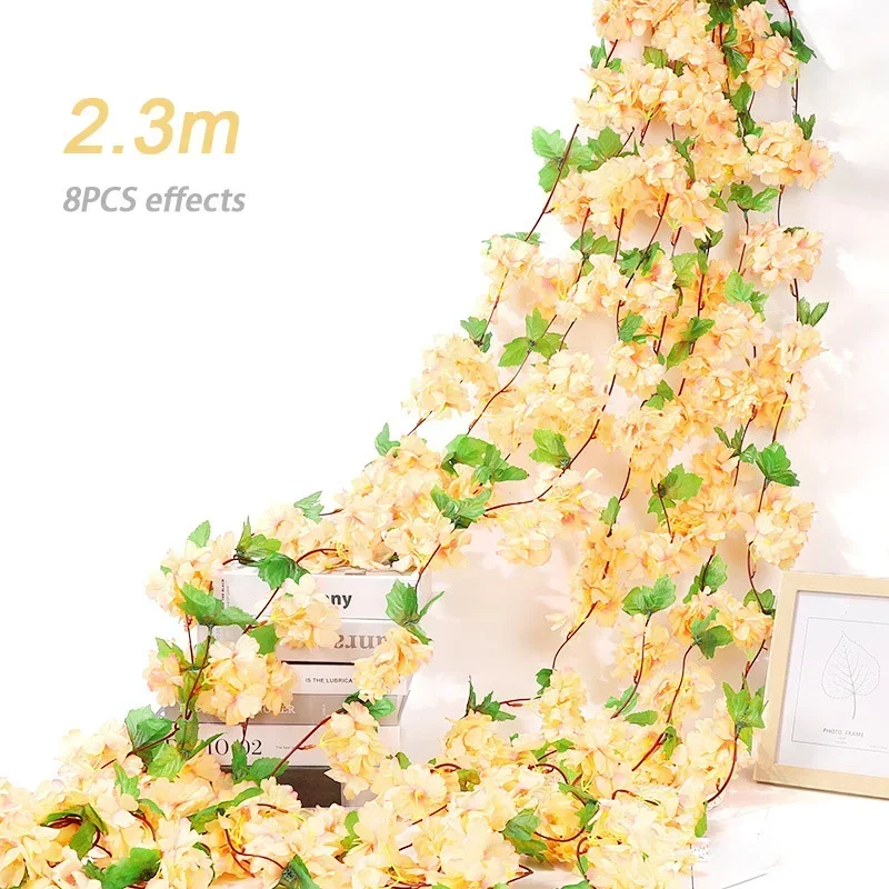 Immagine di Fiori Artificiali Sakura in Rattan – Decorazione Elegante per Casa e Matrimoni