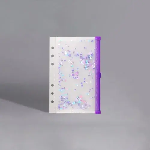 Image de Classeur Coloré Pailleté A5/A6 - Organisez avec Style !