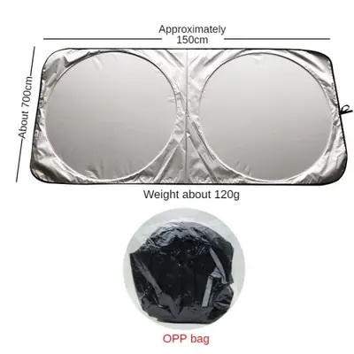 Image de Parasol de Pare-Brise Anti-UV pour Voiture - Protection Solaire Pliante