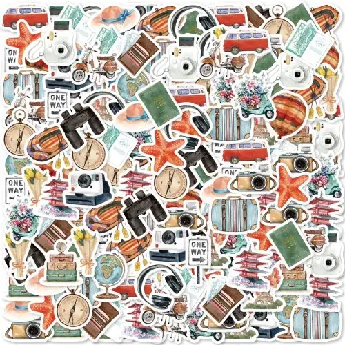 Image de Décalcomanies Vintage Graffiti - 46 Pièces pour Personnaliser Vos Objets