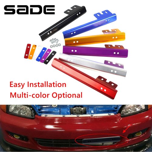 Zdjęcie Uniwersalna ramka na tablicę rejestracyjną Aluminiowy regulowany uchwyt na przedni zderzak samochodowy do Hondy Civic Acura