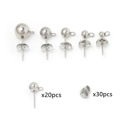 Image de Boucles d'oreilles en acier inoxydable - Kit de fabrication DIY