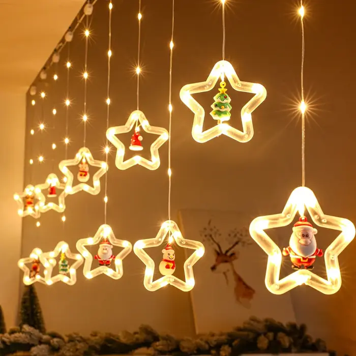 Image de Lumière LED Noël USB - Décoration festive pour chambre et fenêtre