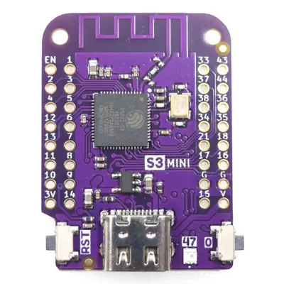 Image de Carte ESP32-S3 Mini avec WiFi & Bluetooth - IoT et MicroPython