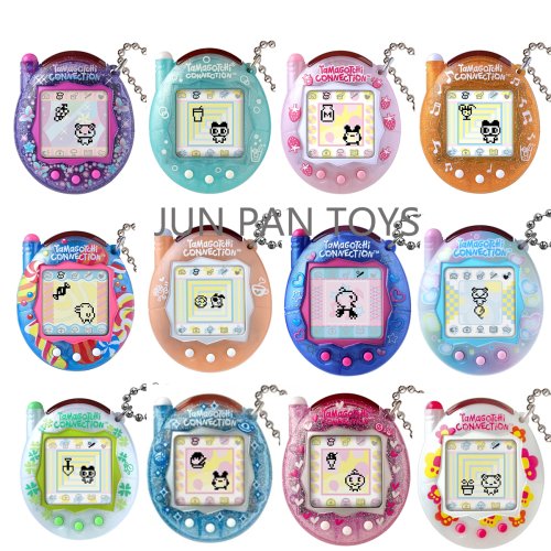 Imagen de Tamagotchi Original Electrónico con Diseño de Flor de Soda en Rosa y Azul Claro - Consola Virtual para Mascotas Interactivas, Juguete Educativo y Divertido para Niñas