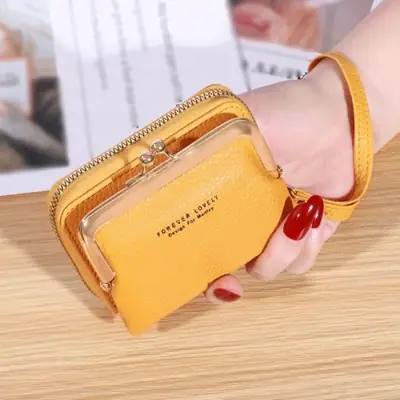 Image de Portefeuille Femme Compact avec Dragonne - Grand Capacité & Style Zéro