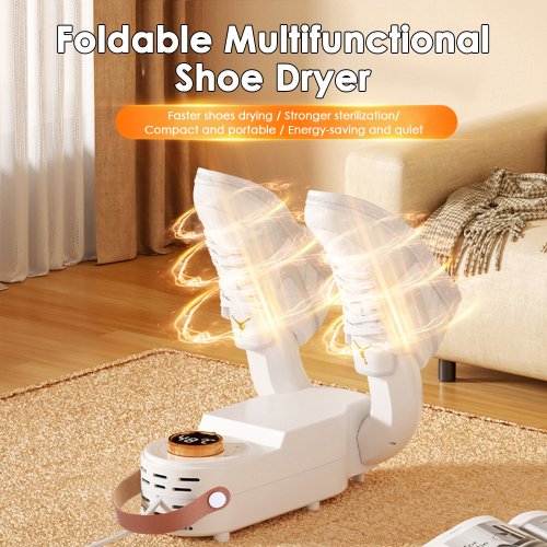 Imagen de Secador de Zapatos Eléctrico con Tecnología UV, Calentador y Desodorante para Botas y Calcetines – Secado Rápido y Multifuncional