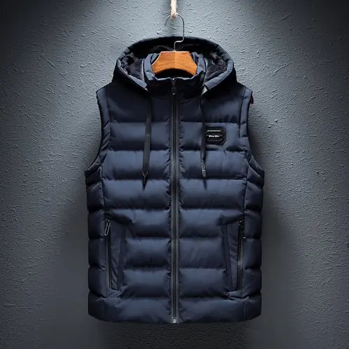 Image de Gilet Homme à Capuche - Mode Décontracté & Rembourré