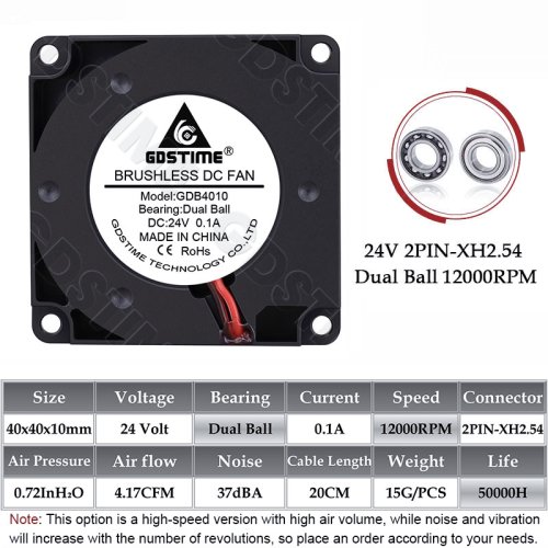 24V balle 12000RPM