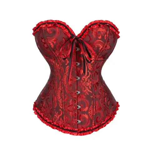 Image de Corset Floral Sexy à Lacets - Shaping Élégant pour Femme