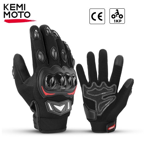 Afbeelding van Zomer Motorhandschoenen met Harde Knokkels – Touchscreen & Volledige Vingers