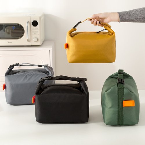 Bild von Isolierte Lunchtasche, Lunchtasche für Schule und Arbeit, gekühlter Picknick-Eisbeutel aus Folie, tragbare Handtasche zur Aufbewahrung von Lebensmitteln.A-ZMT