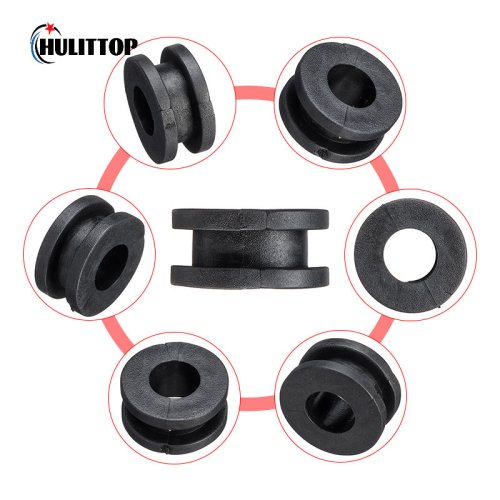 Imagen de Juntas de Goma para Carenados de Motocicleta - Kit de 10 Unidades para Yamaha, Honda, Suzuki, Kawasaki, CBR, GSXR, Ninja, ZX, YZF - Color Negro