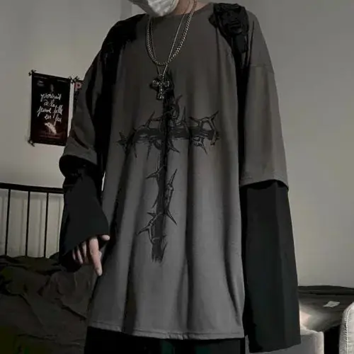 Image de T-Shirt Homme Y2K Harajuku - Style Streetwear Décontracté