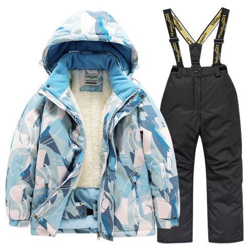 Image of Complete Warm Waterproof Ski Suit for Kids – Durable Winter Outdoor Clothing Set for Boys and Girls