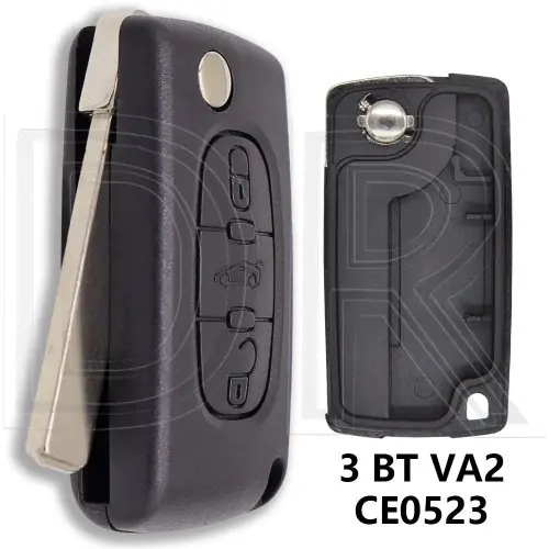 Image de Coque de Clé Voiture Compatible Peugeot & Citroën