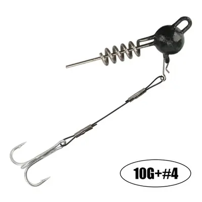 Image de Spinpoler Screwball Jig Head - Triple Crochet Acier pour Brochet & Perche