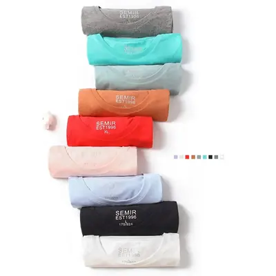 T-Shirt Homme Coton Été 2025 - Col Rond Stretch