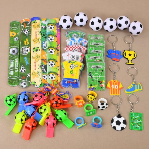 Image of Soccer Party Favors Football Theme Bracelets Keychain Pin Ball Maze Game Toys Kids Birthday Party Pinata Fillers Christmas Gift