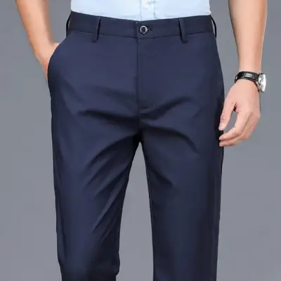 Image de Pantalon Homme Stretch Noir Décontracté & Élégant