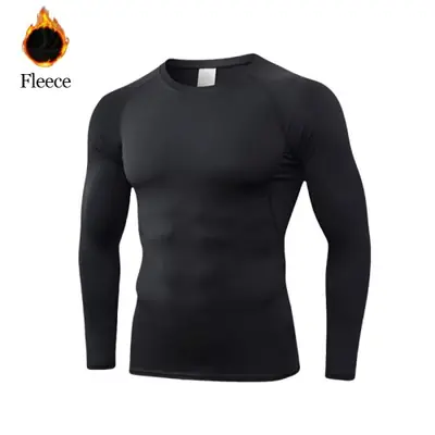 Image de Chemise de Compression Homme - Vêtement de Cyclisme Hiver