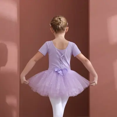 Image de Robe Tutu de Danse pour Filles - Tulle & Nœud Papillon